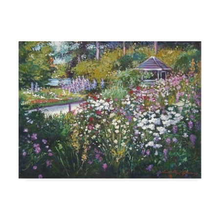 David Lloyd Glover 'Spring Garden Gazebo' Canvas Art,18x24